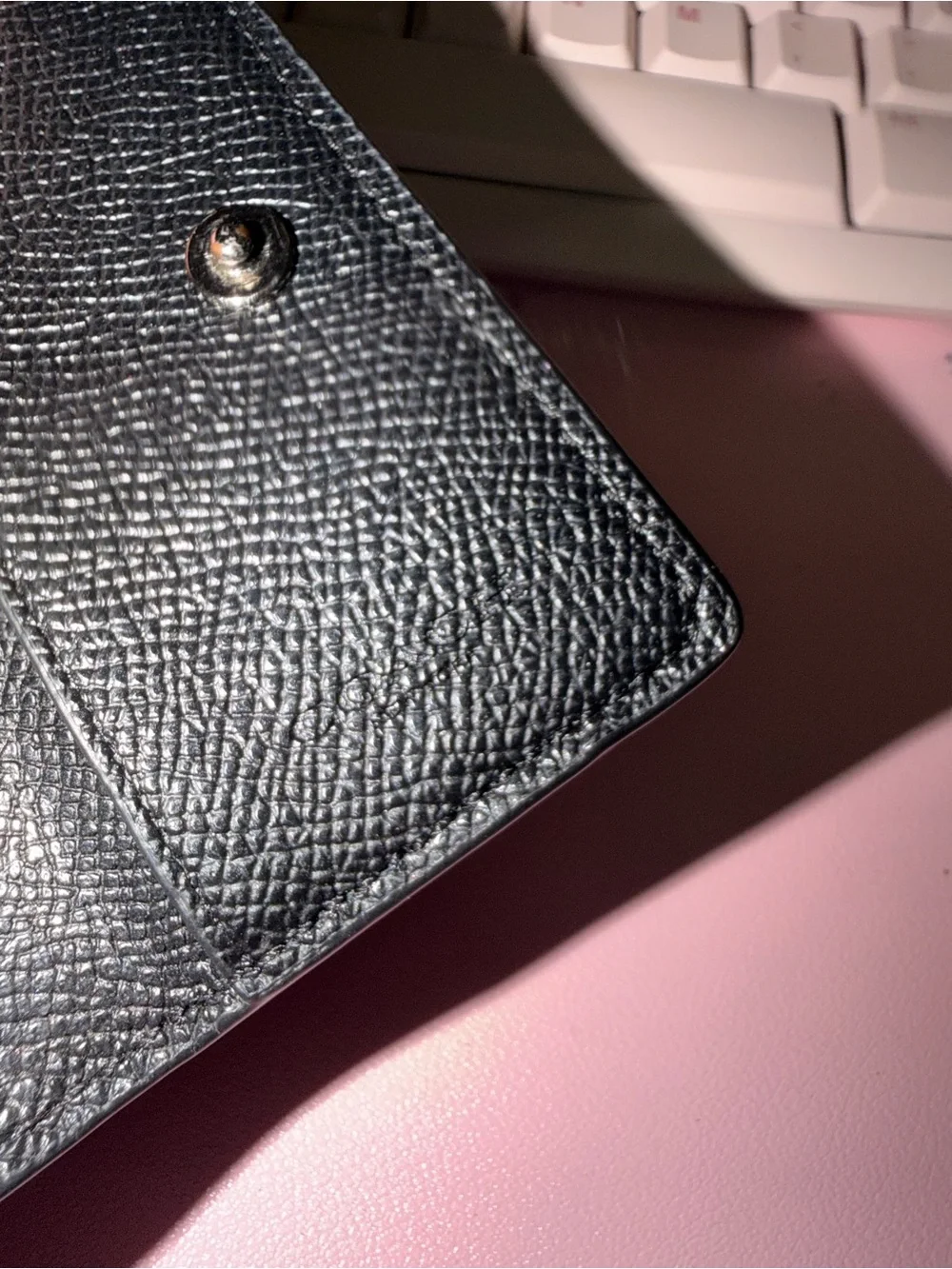Coach Black Leather Key Holder- Accessory